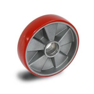 Lenkrad 200x50 mm Alu/ PU für HanseLifter Hubwagen und Scherenhubwagen