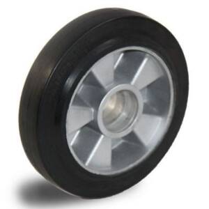 Lenkrad 200x50 mm, Alu/ Gummi, für Hanselifter Hubwagen Modelle
