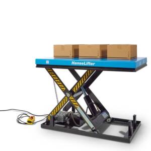 Hubtisch HIW, 230V oder 380V, Tragfähigkeit bis 4000 kg, Hubhöhe bis 1400 mm