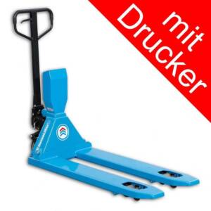 Waagehubwagen WHP-DE2000-LI mit Drucker, Tragfähigkeit: 2000 kg