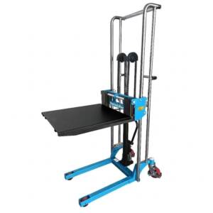 Mitnahmehochhubwagen PS04, Tragfähigkeit 400 kg, Hubhöhe bis 1500 mm