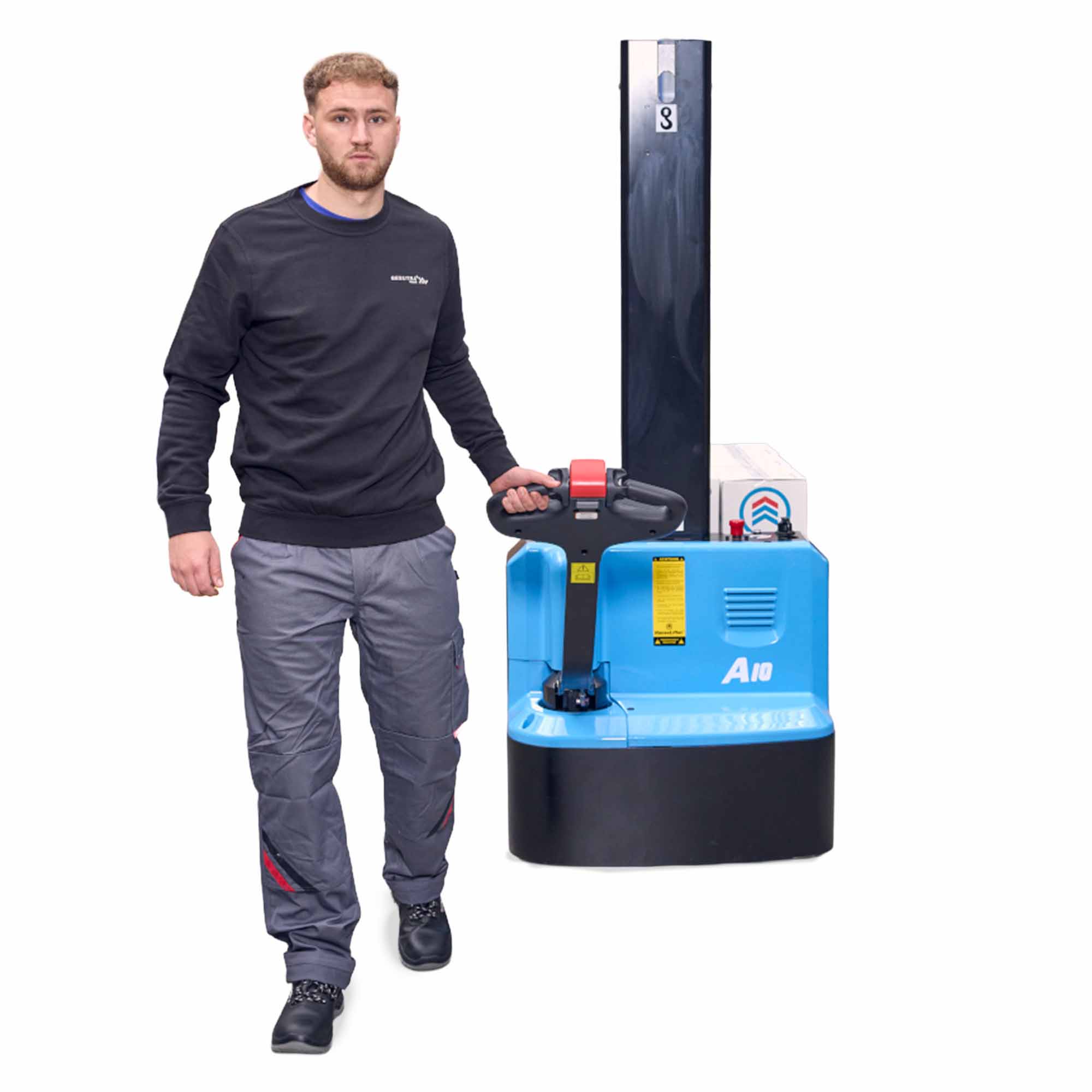 HanseLifter Monomast Deichselstapler Easy-DH1020-M mit 2000 mm Hubhöhe und 1000 kg Tragkraft