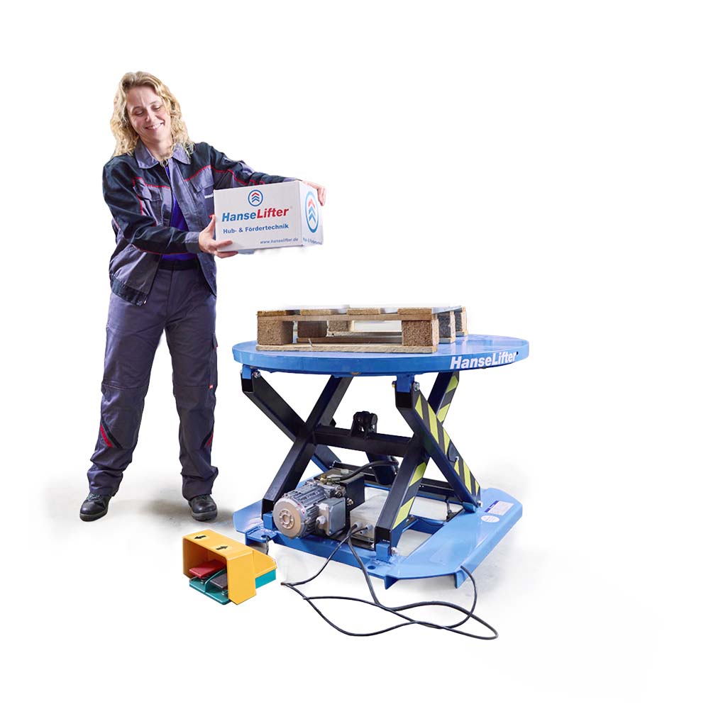 HanseLifter Stationäre Hubtische RSHT10 Serie 360 Grad drehbar 1000 kg 230V 380V