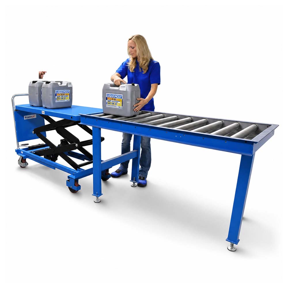 HanseLifter Mobile Scherenhubtischwagen SPS SPF Serie Varianten Doppelschere Polyurethan 150 kg 350 kg 680 kg