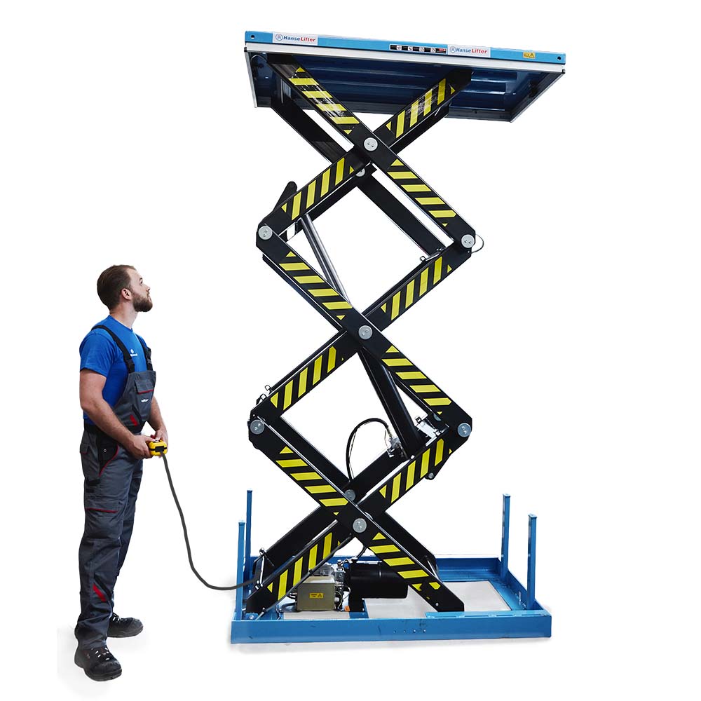 HanseLifter Stationäre Hubtische TRSHT Serie Dreifachschere 1t 2t 230V 380V 3000 mm Hubhöhe