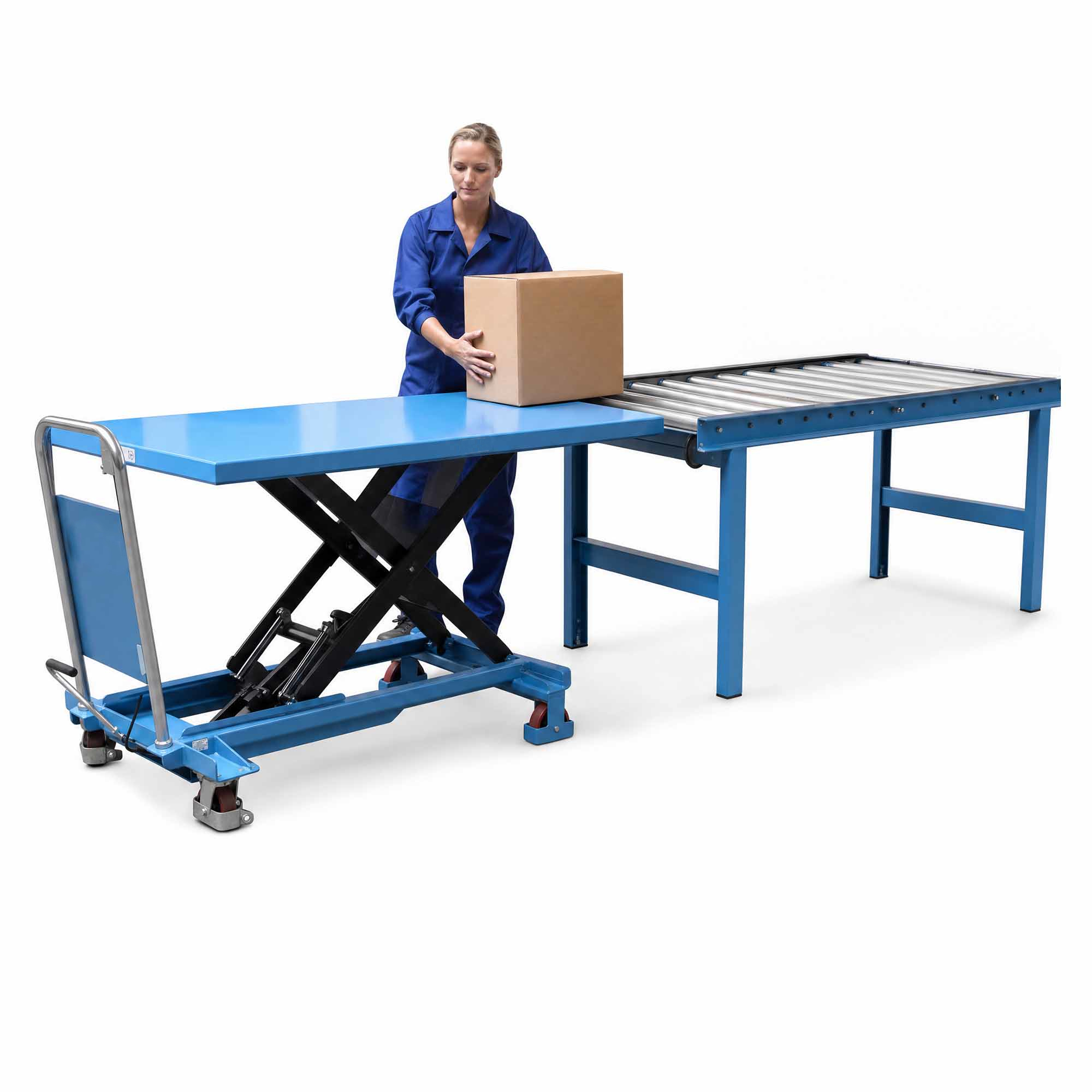 HanseLifter Hubtischwagen SPB500 mit XL Plattform 500 kg Tragkraft