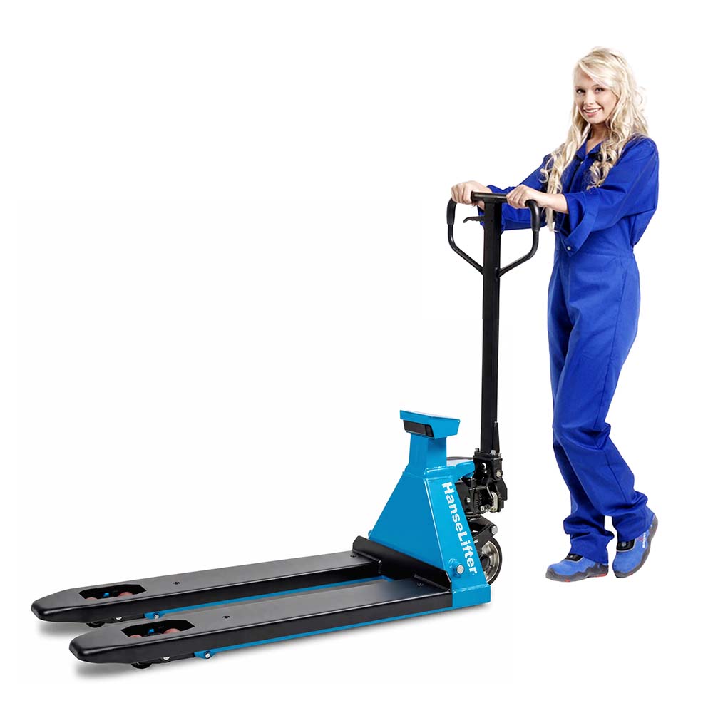 HanseLifter Waagehubwagen WH-2000C 2000 kg Tragkraft Präzisionswaage PU Tandemrollen